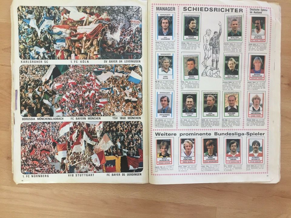 Panini Fußball Bundesliga Sammelalbum 1981 komplett in Bad Segeberg
