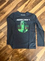 Minecraft, dünnes Shirt grau 122/128 Sachsen - Lichtenberg Vorschau