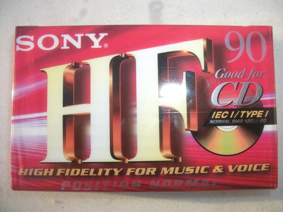 Musikcassetten Ovp.(6 x Maxell SQ 90, 3 x Sony HF C90, JVC FI-S90 in Oberirsen