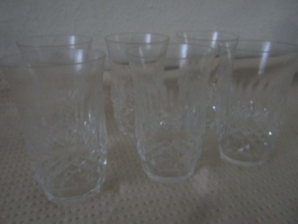 6 Gläser Höhe ca 12 cm. in Ahrensburg