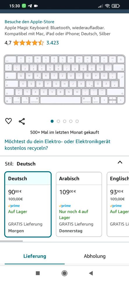 Apple Magic Keyboard in Dresden