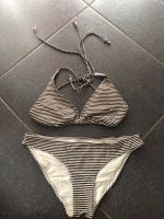 Schöner gestreifter Bikini in braun weiß Größe 40 Hessen - Reiskirchen Vorschau