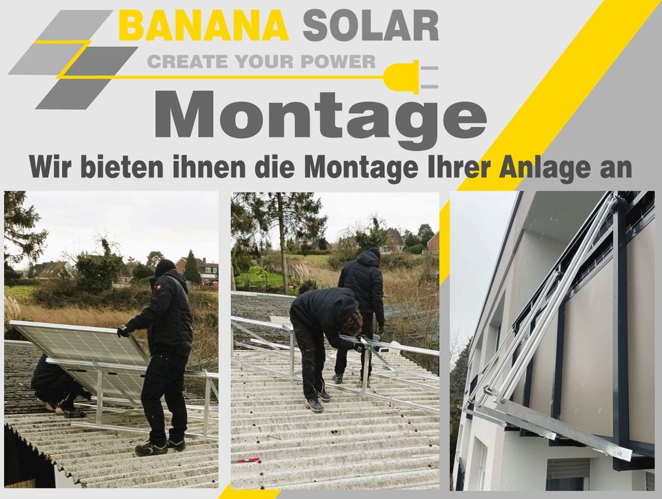 800 Watt Balkonkraftwerk inklusive Montage und Installation / Anschluss 4 x 405 Watt TW + Solis 1kW Wechselrichter in Grevenbroich