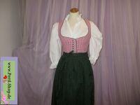 Dirndl mit Schürze, Gr. 36, Karo, Beere, Grün, lang Bayern - Traunstein Vorschau