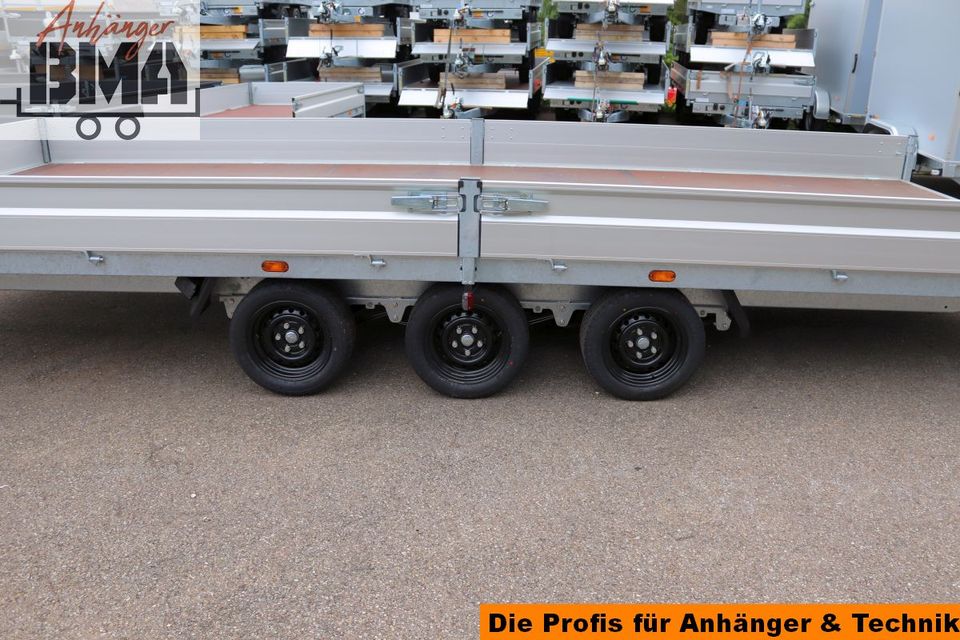 Hapert Hochlader Anhänger TRIEDEM AZURE H-3 605x240x30 3500kg Par in Mühlhausen im Täle