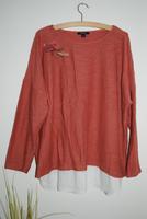 ESMARA Shirt mit Bluseneinsatz am Saum + Stickerei XXL 52 54 Hessen - Beselich Vorschau