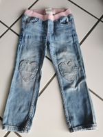 H&M Hose Jeans blau rosa 98 Hessen - Wiesbaden Vorschau