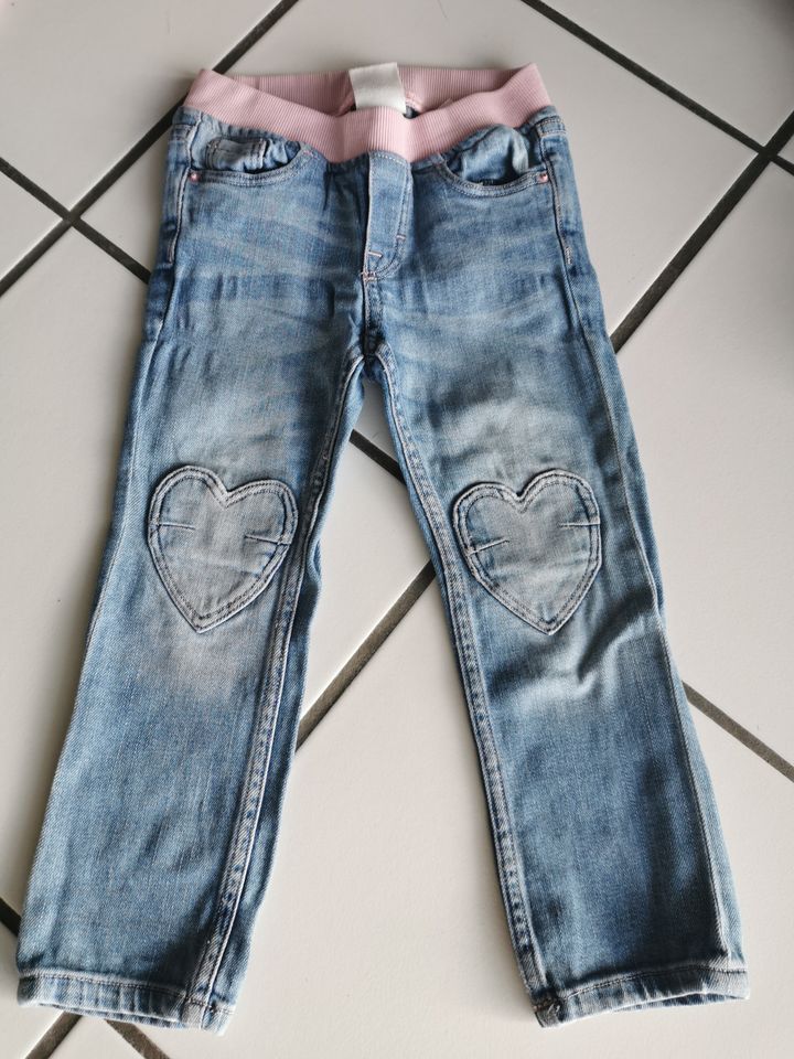 H&M Hose Jeans blau rosa 98 in Wiesbaden