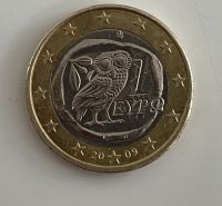 Seltene 1 Euro Münze 2009 Eule Griechenland Baden-Württemberg - Neuried Vorschau