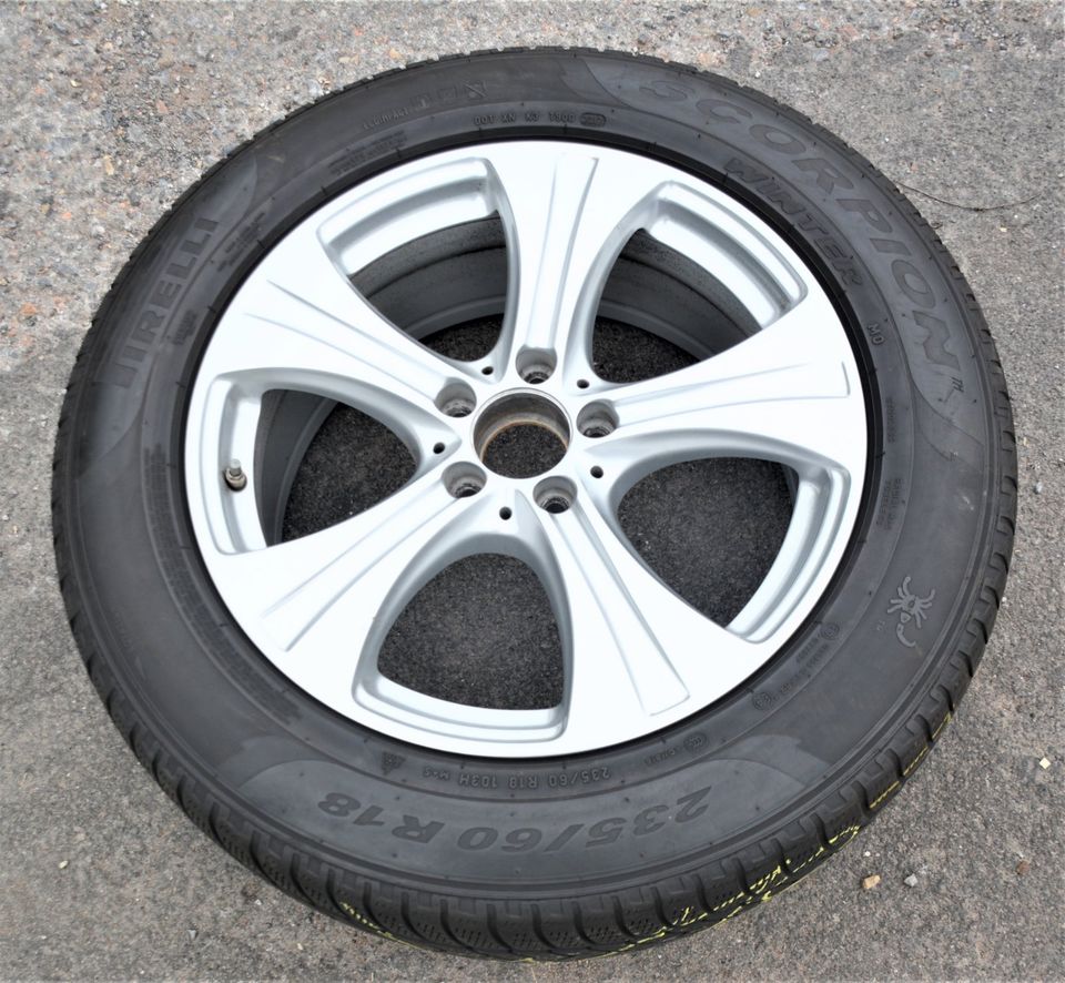 235-60-R18 PIRELLI WINTER M+S MERCEDES FELGE 8Jx18H2 ET38 LK112 in Hessisch Oldendorf