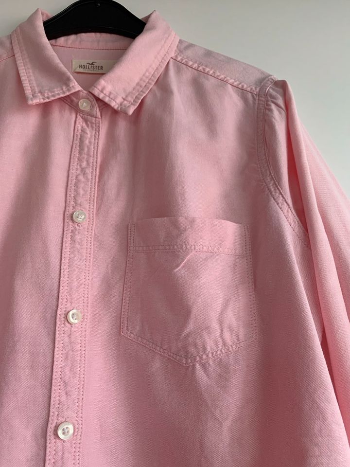 Bluse rosa von Hollister Gr. M 100% Baumwolle in Kressbronn am Bodensee