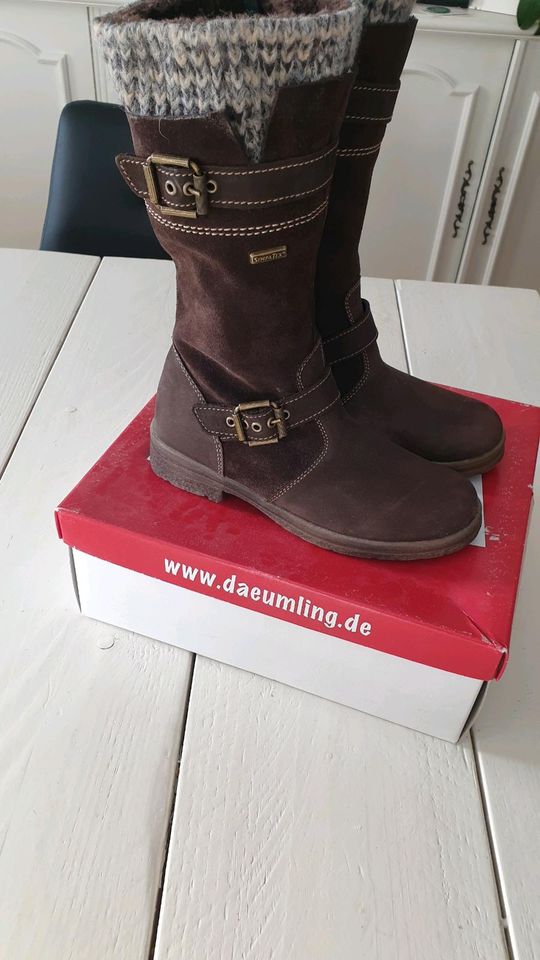 Däumling Winter Stiefel gefüttert Kinder Größe 33 Neu Schmal in Neuwied