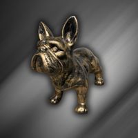 Design Figur Französische Bulldogge Deko Antik Gold Hund Statue Niedersachsen - Lingen (Ems) Vorschau