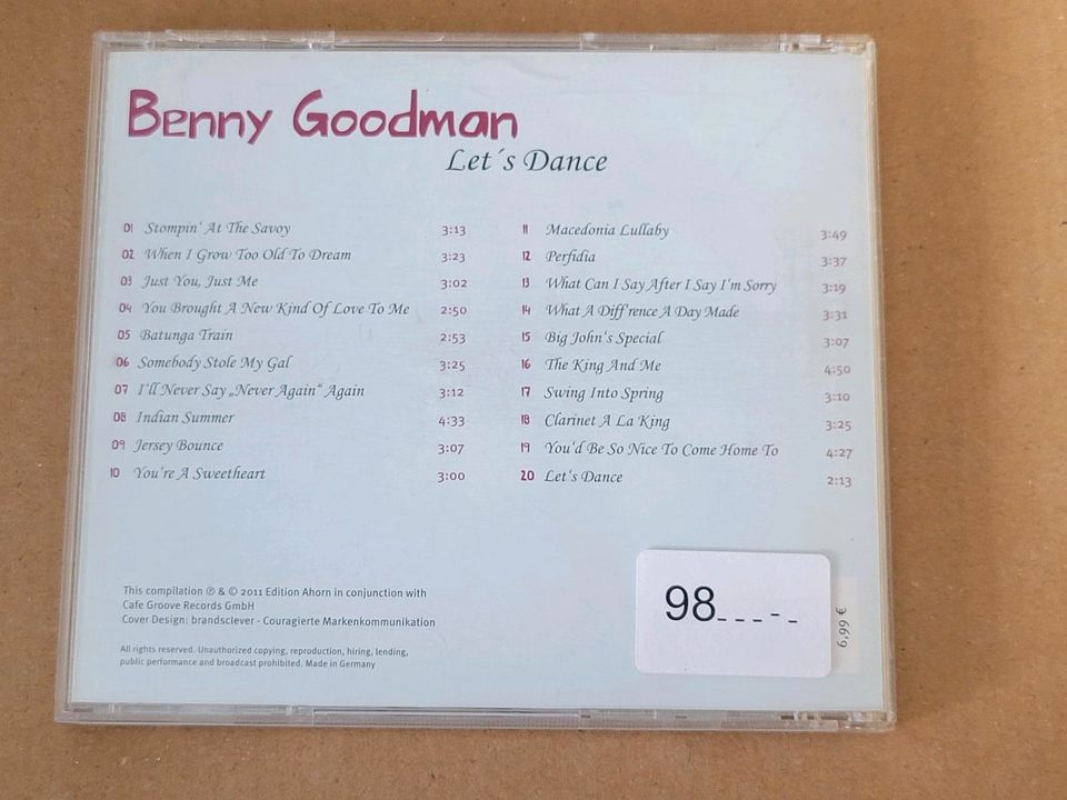 Benny Goodman: Lets Dance. Swing Jazz CD in Rheda-Wiedenbrück