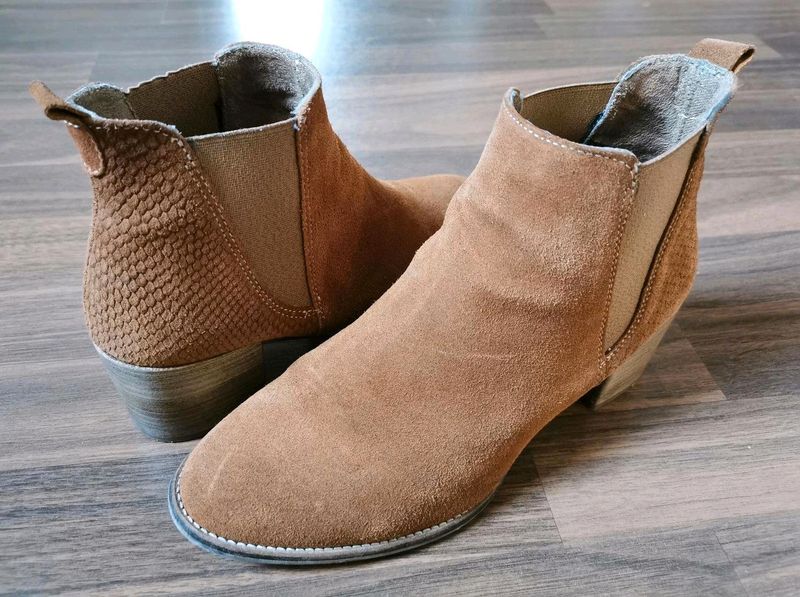 Tamaris Wildleder Stiefeletten cognac-braun in Niedersachsen - Drochtersen  | eBay Kleinanzeigen ist jetzt Kleinanzeigen