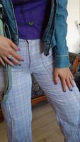 Schöne flieder Pastel lila Karo Hose Cargo Jeans Essen-West - Frohnhausen Vorschau