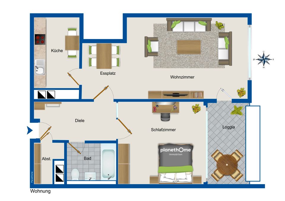 Vermietete 2-Zimmer-Eigentumswohnung in München-Neuperlach in München