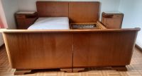 Doppelbett, vintage, 50er jahre original mit Federkern-Lattenrost Baden-Württemberg - Ostrach Vorschau