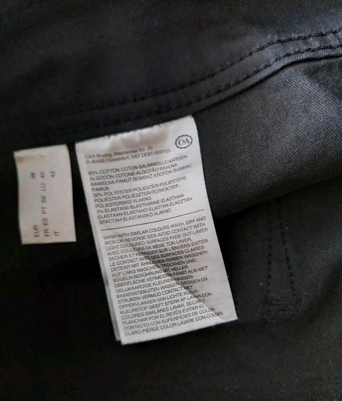 Yessica Jeans Hose Jeggings Elastischer Bund Gr.38 Schwarz in Landsberg (Lech)