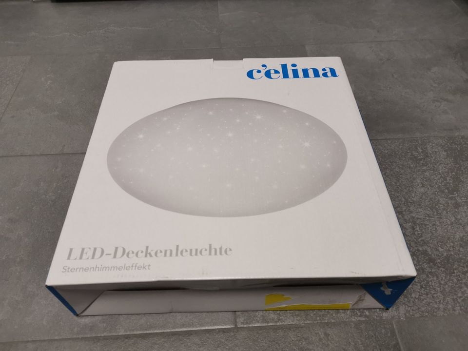 Celina LED Badezimmer Deckenleuchte rund 37 cm weiß Sternenhimmel in Rostock