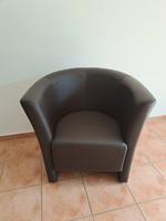 Cocktailsessel Braun Lederoptik Kiel - Kronshagen Vorschau