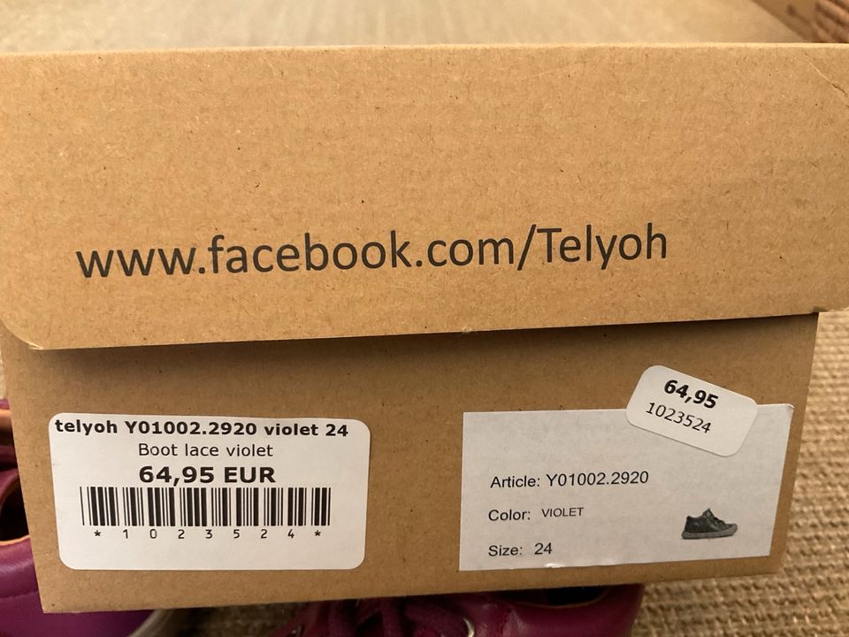 NEU! TELYOH Y01002.2920 laces violet Gr. 24 in Berlin