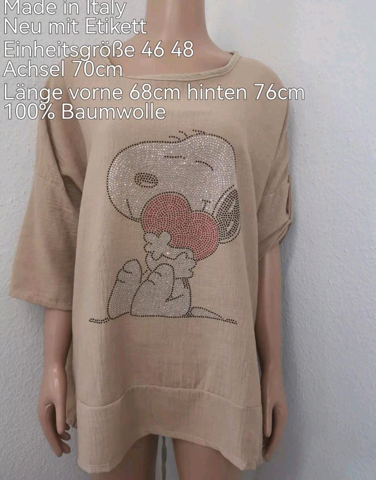 Snoopy Glitzer Shirt Größe 46 48 Einheitsgröße in Nettetal