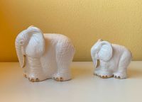 Deko-Figuren, Elefanten, 2er-Set, groß und klein, weiß-golden Nordrhein-Westfalen - Mönchengladbach Vorschau