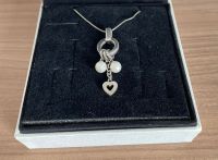 Silberne Kette mit Herz und Perlen 925iger Silber Niedersachsen - Sehnde Vorschau