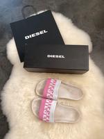 Diesel Slipper Rosa / Weiß 39-40 Bayern - Marktheidenfeld Vorschau