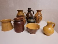 9 dekorative Keramikvasen, verschiedene Größen, braun glasiert Bayern - Wörth a. Main Vorschau