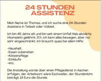 24 Stunden Assistenz 12 oder 24 Stunden Dienste Nordrhein-Westfalen - Eschweiler Vorschau