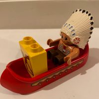 LEGO Duplo 2438 Häuptling mit Kanu Indianer Vintage Sachsen-Anhalt - Halle Vorschau