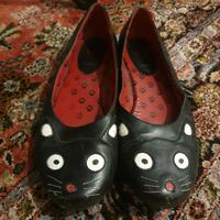 ANGEBOT*Tuk kitty cat Ballerina Slipper Leder gern getragen gr 42 Hessen - Lorsch Vorschau