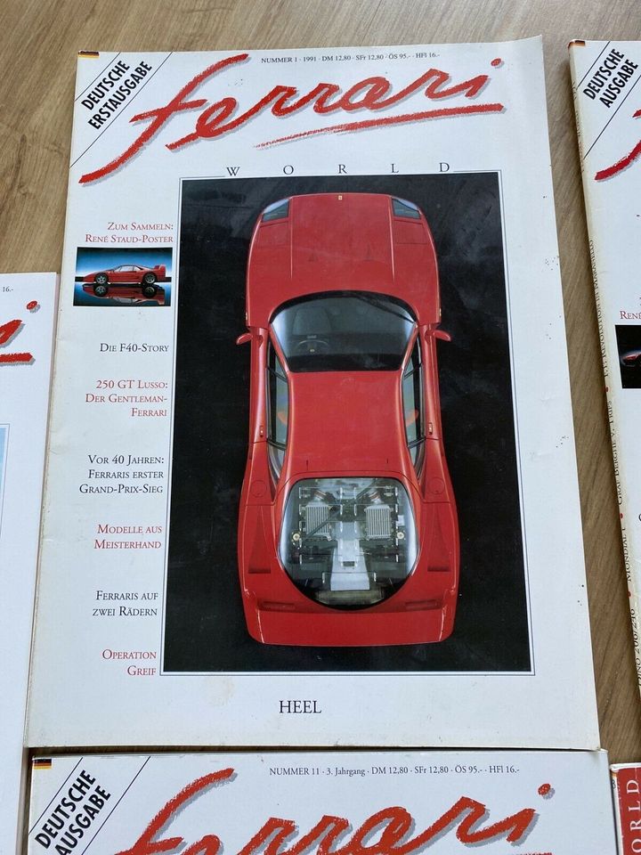 Zeitschrift Ferrari World (Deutsche Ausgabe) 5 Ausgaben in Bad Krozingen