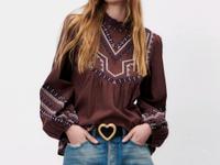 Zara Hemd mit Stickerei Gr.XS S Frankfurt am Main - Altstadt Vorschau