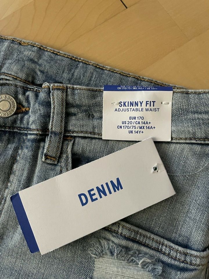 Jeans Skinny Fit Biker H & M Gr. 170 ***NEU*** in Lebach
