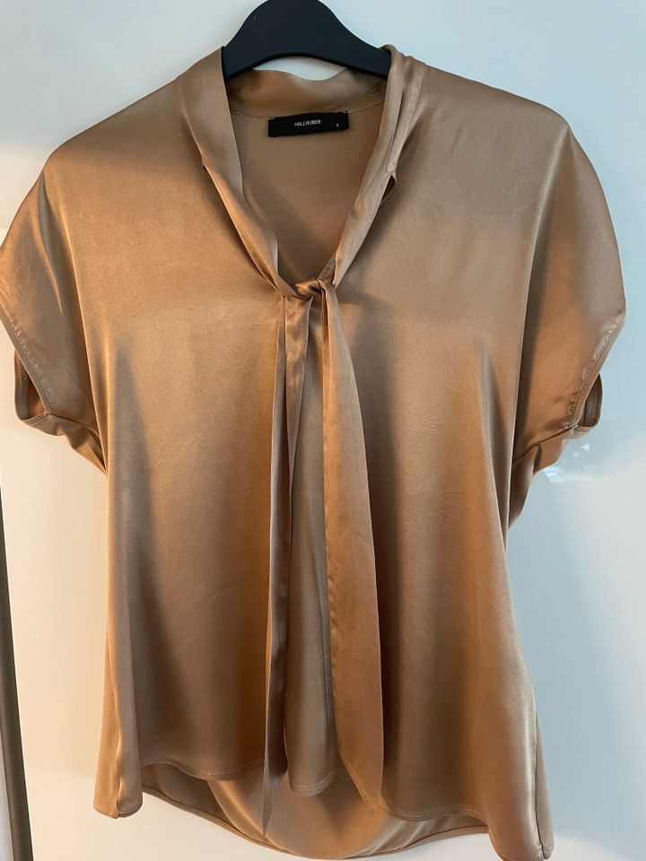 Halhuber Shirt-Bluse Seide Gr.S cognac in Euskirchen