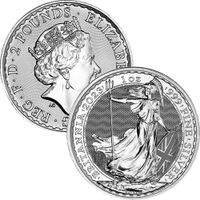 Silbermünze Britannia 2023 Elizabeth gekrönt 1 Unze Silber Aachen - Aachen-Brand Vorschau