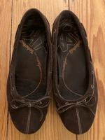 Timberland braune Wildlederballerinas Gr. 7W/38 wenig getragen Hessen - Wiesbaden Vorschau
