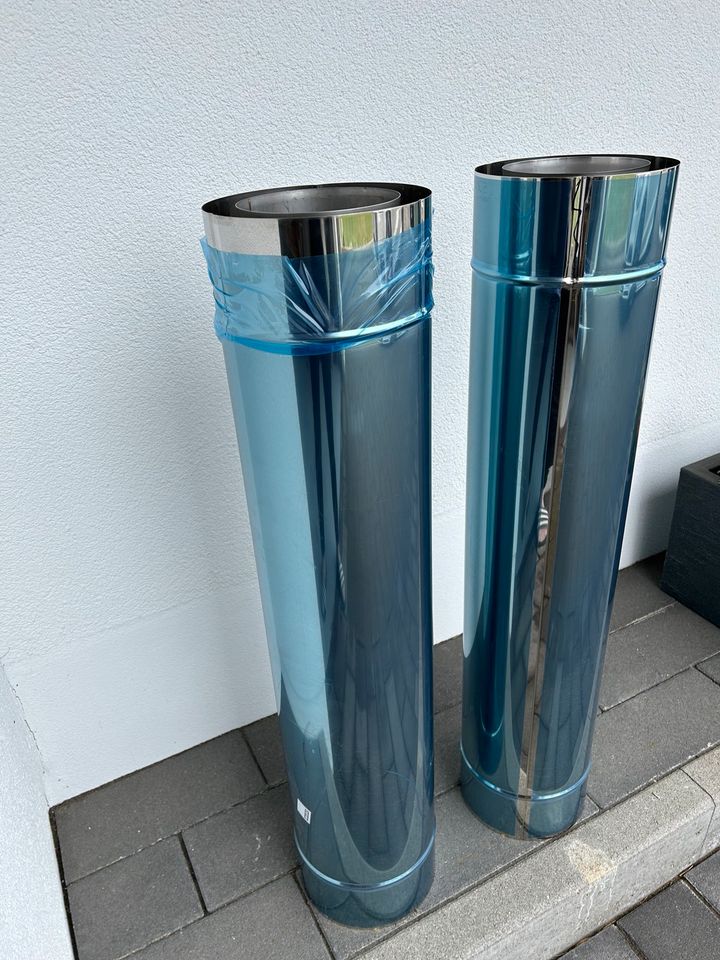 2 Edelstahlrohre NEU 1000mm für Kamin doppelwandig in Donaueschingen