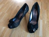 GRACELAND Peeptoes mit Schleife schwarz silber Gr. 38 Eimsbüttel - Hamburg Schnelsen Vorschau