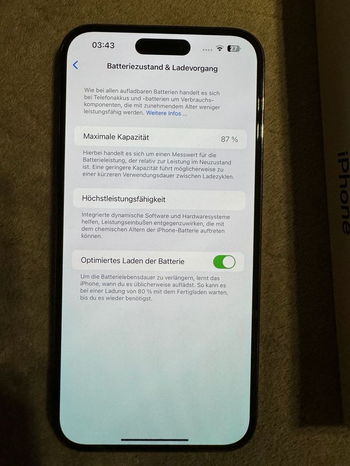 iPhone 14 Pro Max 128 GB lila wie neu in Schwarzach