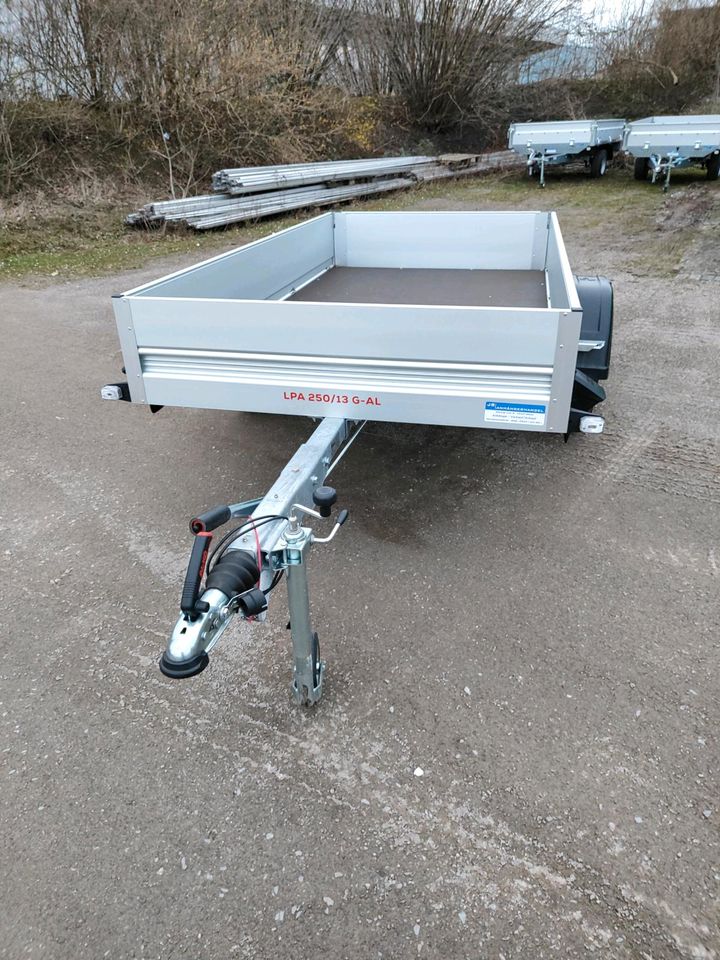 Pkw Anhänger 1300kg gebremst Alu 137x251cm neu Pongratz LPA 250/1 in Dülmen