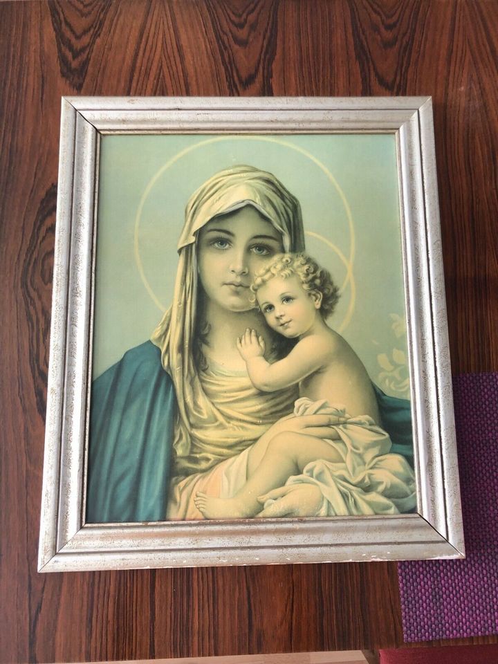 Gemälde Madonna Maria mit Kind 59 cm H x 49 cm B in Köln