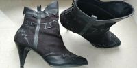 Schwarze Stiefeletten - High Heels - 40 - Flammen Stiefel schwarz Bayern - Starnberg Vorschau