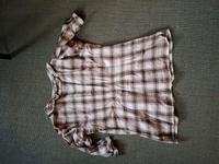Bluse kariert Esprit Gr. 42 beige braun Bayern - Ortenburg Vorschau