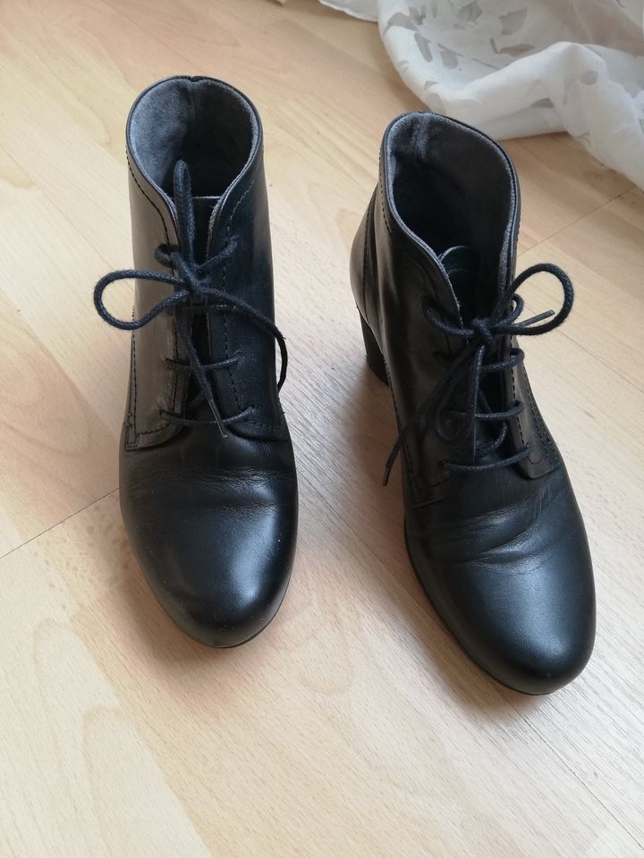 Marc Shoes Schnür-Stiefelette Leder Gr 37 in schwarz in Nettetal