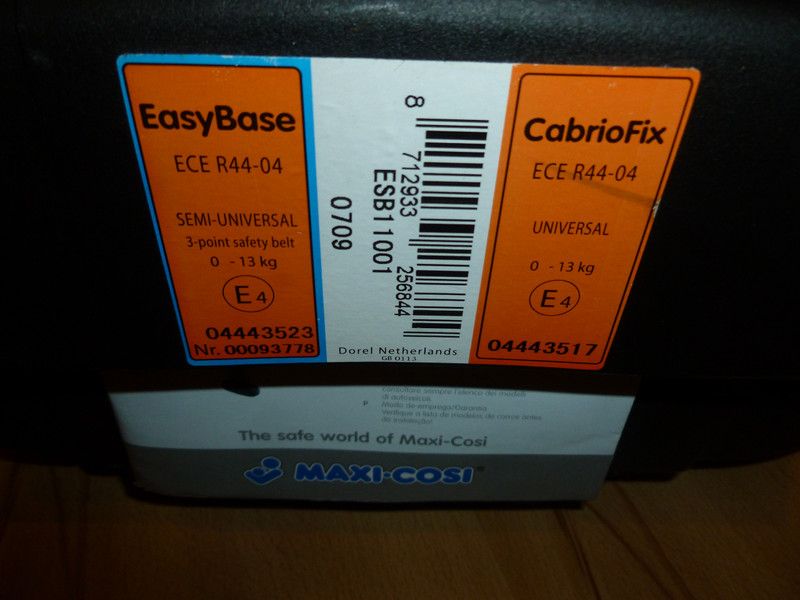 EasyBase für Maxi Cosi Cabrio Fix, unfallfrei in Rheinfelden (Baden)