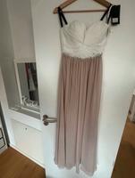Wunderschönes trägerloses Abendkleid in weiß/rosé Hessen - Hochheim am Main Vorschau